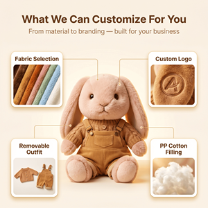 El Mejor Peluche de Conejo Gótico Negro y Rosa Personalizado Certificado, Animal de Peluche Oscuro y Adorable con Bordado de Corazón Roto, Fábrica OEM ODM - Product Image 3