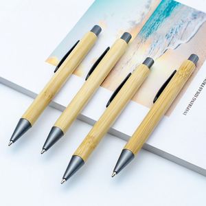 Promotion Fast Shipping Gun Gray Bamboo Pen <b>Creative</b> Ballpoint with Engraved Logo Plastic Accessories <b>Gift</b> - Product Image 3