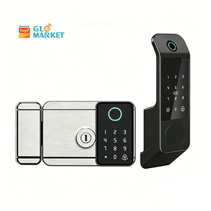 Glomarket Wi-Fi Cloud & App IP65 Waterproof Aluminium Alloy Outdoor Smart Gate <b>Lock</b> Fingerprint Face Recognition for Wood Door - Product Image 3