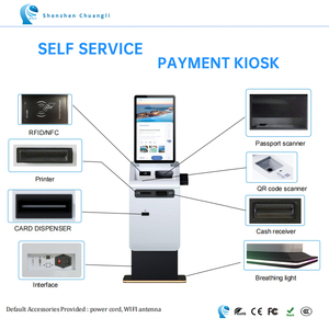 Tự động tự dịch vụ ngân hàng ATM an toàn tiền mặt trao đổi kiosk với màn hình cảm ứng đầu đọc thẻ tín dụng ngoại tệ trao đổi máy - Product Image 5