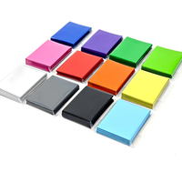 Protège-cartes Junyu Elite Mat Texturé Souple et Flexible pour Cartes de Jeu Bleu