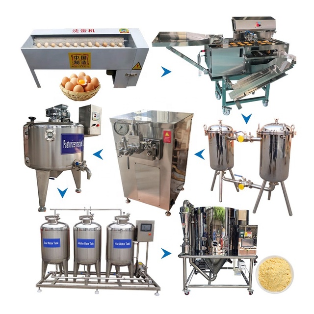 Electric Egg Powder Making Machine / Powdered Egg Shells / Egg Protein Powder Manufacturer Line