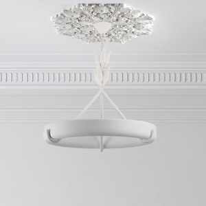 Le lustre en plâtre rétro de luxe léger français de la marque Athena Calderones est un luminaire moderne pour chambre, salon et salle à manger. - Product Image 3