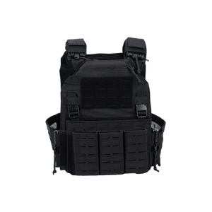 سترة تكتيكية سوداء للأنشطة الخارجية، سترة تدريب تكتيكية قابلة للتعديل وسريعة الفك مع أوزان - Product Image 1