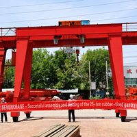 Grue RTG certifiée CE de 30 tonnes avec télécommande sans fil et moteur et roulements pour la manutention de matériaux en extérieur et le chargement de conteneurs