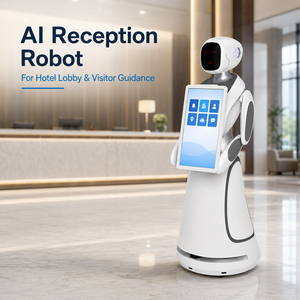 Robot d'accueil commercial IA avec écran tactile 21,5 pouces et navigation autonome LiDAR pour hôtels, commerce de détail, secteur de la santé, banques - Product Image 2