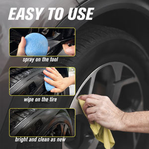 500ML Tire Shine Foam Car Polish Tire Shiner Protectant Car Cleaning Tire Shine Spray - Product Image 6