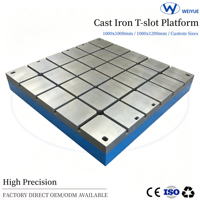 Table d'inspection en fonte durable en stock, neuve, plateforme de soudage robuste Hebei Weiyue
