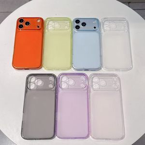 Funda de Teléfono TPU Transparente de Gelatina Colorida con Ventana Grande, Superventas 2026 para <span class=keywords><strong>iPhone</strong></span> 17 Pro Max/16 Plus/15/14/13/12/11/Xs Max/<span class=keywords><strong>XR</strong></span> - Product Image 1