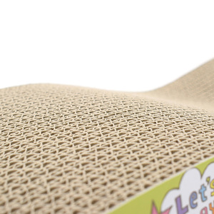 Rascador para Gatos en Forma de V de Cartón, Juguete Duradero para Gatos de Interior, Diseño de Dibujos Animados, 1 Nivel - Product Image 1