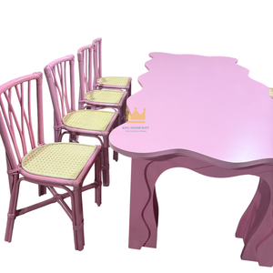 Sillas Infantiles de Mimbre Natural Hechas a Mano, Muebles para Fiestas de Cumpleaños, Asientos para Niños, Diseño de Venta Caliente - Product Image 5