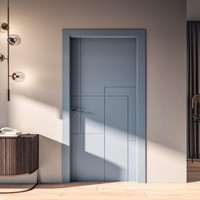 Portes intérieures laquées modernes, fabrication sur mesure, portes en bois peintes pour importateurs mondiaux