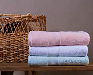 Toallas de baño de lujo 100% de algodón peinado de alta calidad de fábrica turca, toalla de mano superabsorbente suave con borde Dobby, uso en el baño de Spa - Product Image 1