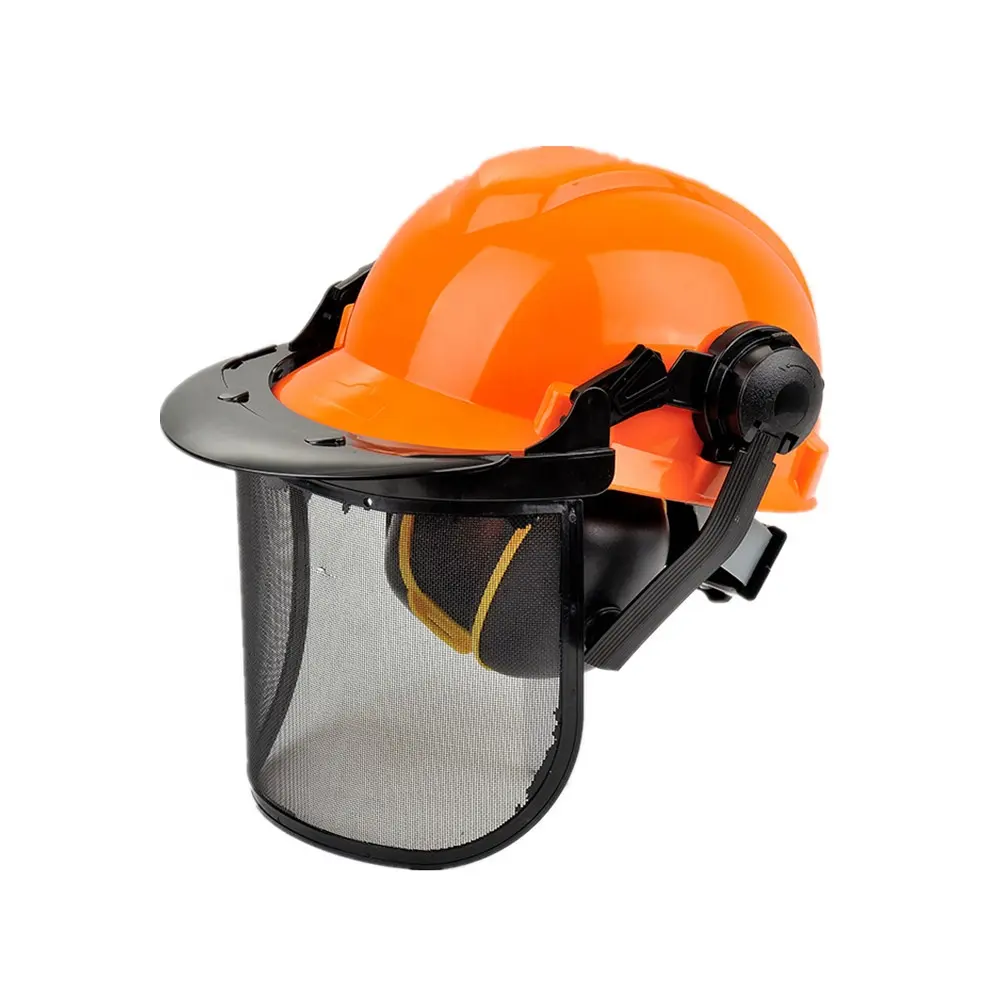 ANT5 PE Industrie Forstwirtschaft Helm gesicht schutz Wald Sicherheit Helm, Visier Ohrenschützer Forstwirtschaft Sicherheit Helm Set