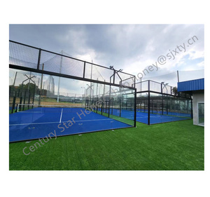 中国供应商led灯室内/室外桨网球场人造草出售 - Product Image 4