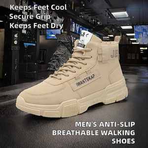 Zapatillas de Moda para Hombre de Alta Calidad, Impermeables, Antideslizantes, Transpirables, con Cordones, para Caminar y Correr, para Todas las Temporadas - Product Image 2