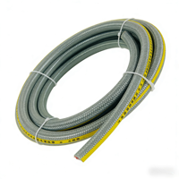 Meilleur tuyau de gaz flexible en PVC tressé à 3 couches, haute pression, durable, orange, 5/16" 3/8" GPL BBQ