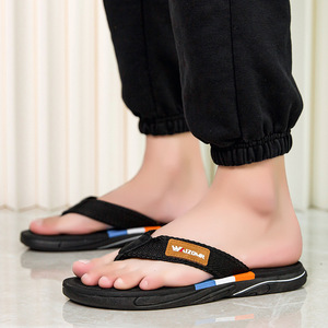 Tongs en caoutchouc pour hommes, style célébrité internet, résistantes à l'usure, tendance, polyvalentes, pour l'extérieur, la plage, décontractées, été - Product Image 5