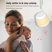 Veilleuse HiFiD W16MAX 8 sons apaisants pour chambre à coucher, machine à bruit blanc sans fil, sons de pluie pour se détendre