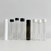 Botol kecil PET tabung plastik, 115mm 116mm 119mm 120mm 123.5mm dengan tutup tahan anak