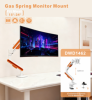 Support de moniteur de jeu économique avec bras à ressort à gaz pour écrans de 15 à 34 pouces, support VESA pour écran unique