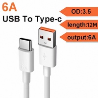 Kabel Data 8-Line Polandia dengan 6A jaket PVC tipe-c isi daya Cepat tanpa penyangga untuk Eropa (Belanda Slovakia Jerman Inggris)