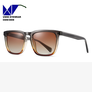 Lunettes <span class=keywords><strong>de</strong></span> soleil <span class=keywords><strong>de</strong></span> luxe à imprimé léopard pour hommes et femmes 2025, montures carrées en TR90, verres polarisés en violet, rouge, marron, bleu, matériau en acétate - Product Image 5
