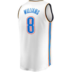 Camiseta de baloncesto de Oklahoma City #8 Jalen Williams para hombre, uniforme cosido bordado, edición de ciudad, transpirable para jóvenes de talla grande - Product Image 3