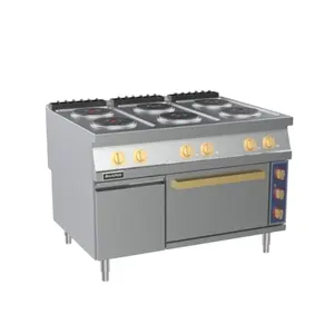 6 fuochi elettrodomestico da cucina fornello elettrico autoportante piastra riscaldante con forno
