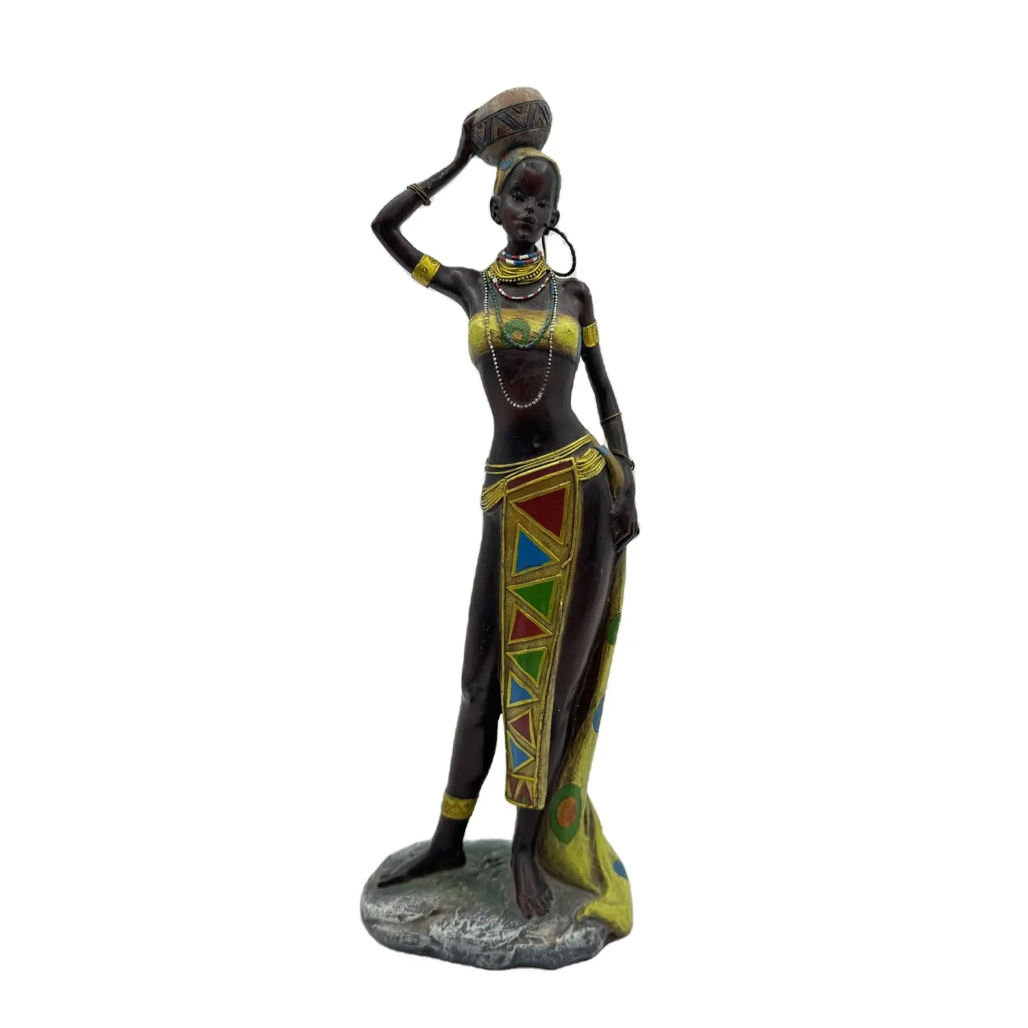 Produtos artesanais artesanato estatuetas resina decoração mulher africana