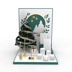 Giáng Sinh Cây Trang Trí Trang Sức Hiển Thị Đạo Cụ Bán Buôn Hiển Thị Pu Leather <span class=keywords><strong>Jewelry</strong></span> <span class=keywords><strong>Display</strong></span> <span class=keywords><strong>Set</strong></span> Và Thiết Kế Logo - Product Image 6