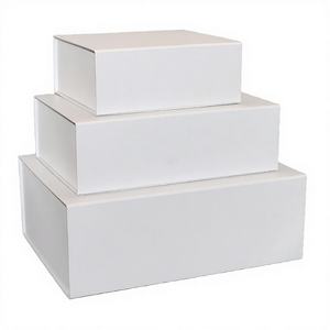 Caja de Regalo Rígida Magnética Blanca de Alta Gama con Logotipo Personalizado Furong, Empaque de Cartón Ecológico con Laminado Mate, 20x18x8cm - Product Image 3