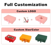 Boîte cadeau pliante de luxe avec couvercle magnétique rose, finition brillante mate personnalisée avec logo imprimé UV pour l'emballage de chaussettes