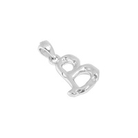 Pendentif Lettre Alphabet Tendance Y2K en Argent Sterling S925, 26 Initiales Anglaises, Breloque Bulle Gonflée DIY pour Collier Personnalisé