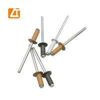 Personnaliser le type ouvert tête de dôme couleur en aluminium peint rivets aveugles en acier prix de rivet pop