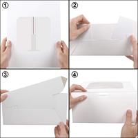 Boîte à gâteaux de qualité alimentaire pliable pour beignets, 10x10x5 pouces, prix bas, haute qualité