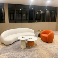 Muebles Comerciales para Vestíbulo, Recepción, Sala de Espera, Sofá de Recepción de Lujo con Tela Cómoda o Cuero Artificial y Espuma