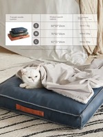 Cama de Lujo para Mascotas de Piel Sintética al por Mayor, Colchoneta para Dormir para Perros, para el Hogar, Viajes y Exteriores, Cojín Personalizado de Fábrica OEM