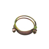 Collier de serrage en acier inoxydable à forte force de serrage avec finition électrolytique, personnalisable OEM, conception spirale droite type Tiger