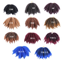 Tresses Afro Spring Twist Pré-Étirées et Pré-Embourrées, Tresses Afro Spring Twist 3x Plus Volumineuses 24