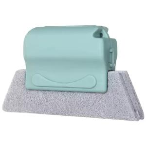 Cepillo de microfibra verde y gris para limpiar huecos de ventanas y puertas, para uso doméstico, con diseño flexible. - Product Image 5