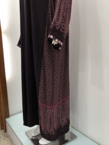 Ropa islámica señora árabe rayón manga larga <span class=keywords><strong>Maxi</strong></span> talla grande mamá vestidos de verano para mujeres musulmanas - Product Image 5