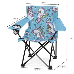 كرسي تخييم قابل للطي قابل للطي قابل للطي للأطفال بإطار معدني مخصص للبيع بالجملة ، يسهل حمله أثناء التخييم - Product Image 2