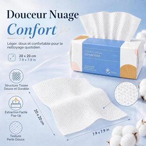 Serviettes de <span class=keywords><strong>visage</strong></span> jetables en coton, épaisses, douces, sans peluches, emballées individuellement, portables, pour le démaquillage - Product Image 3