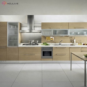 Muebles de Cocina Económicos de Fábrica con Fregadero y Grifo, Diseño Moderno para Hoteles, <span class=keywords><strong>Color</strong></span> de Puerta Personalizable - Product Image 3