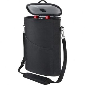 Fashion 2 Bottles <b>Cooler</b> <b>Backpack</b> Leak-Proof Insulation Padded Design for Wine Storage - Product Image 6