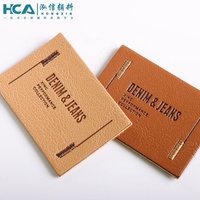 Étiquettes personnalisées en cuir PU denim avec logo en creux et à la main pour jeans