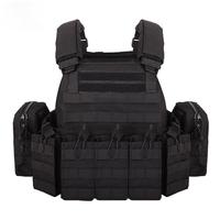JinTeng Fournisseur tactique d'usine Polyester 1000D de haute qualité Extension facile Porte-plaque MOLLE Gilet d'entraînement tactique en plein air