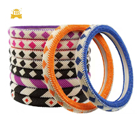 Housse de volant de voiture en perles tendance, protection universelle pour volant de voiture, accessoires intérieurs de voiture