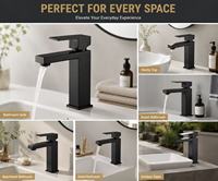 Robinet de lavabo en acier inoxydable NES-CAAB13, mélangeur d'eau chaude et froide pour salle de bain domestique, vente directe usine